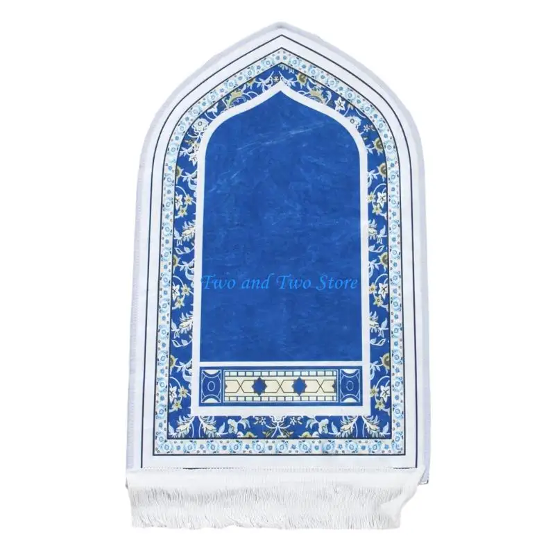 HX6F Traditional Pattern Accent Rug Soft and Comfortable Islamic Prayer Rug Easy To Store Adds Warmth To Any Home Aesthetic