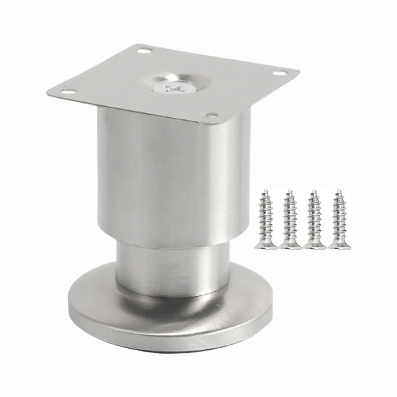 Bed Support Leg Adjustable Height Furniture Leg Easy to Install Heavy Duty Cabinet Leg with Screws for Sofa Coffee Table Desk