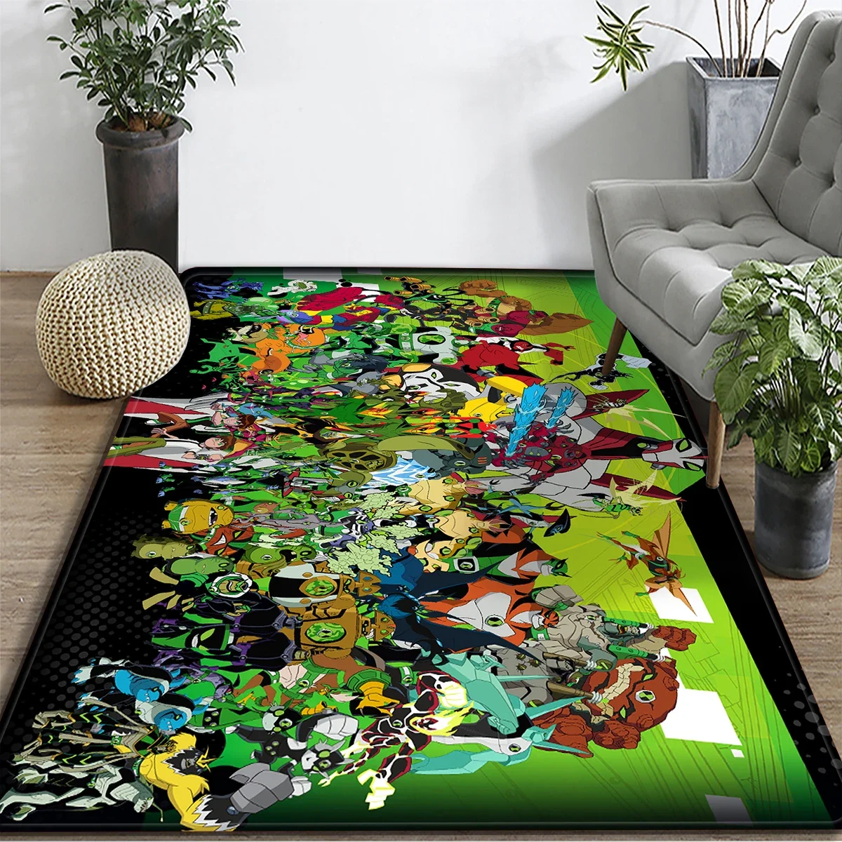 Cartoon B-Ben 10 Hero Anime Carpet Kitchen MatEntrance Doormat Bedroom Floor Decoration LivingRoom Carpet Bathroom Anti-slip Rug