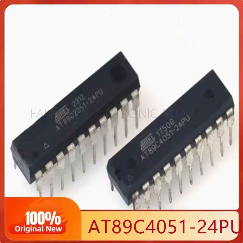 30PCS AT89C4051-24PU PI PC microcontroller IC PACKAGE: DIP20 new import