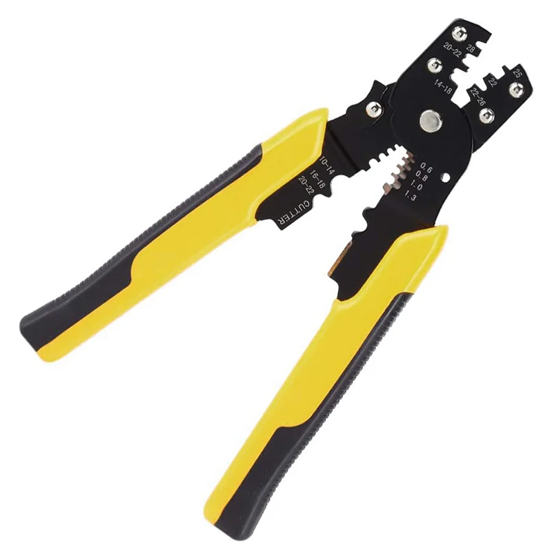 

1 Pcs Crimp Tool Crimper Plier Wire Crimpers Adjustable Crimping Range for Cutting and Pressing Cables