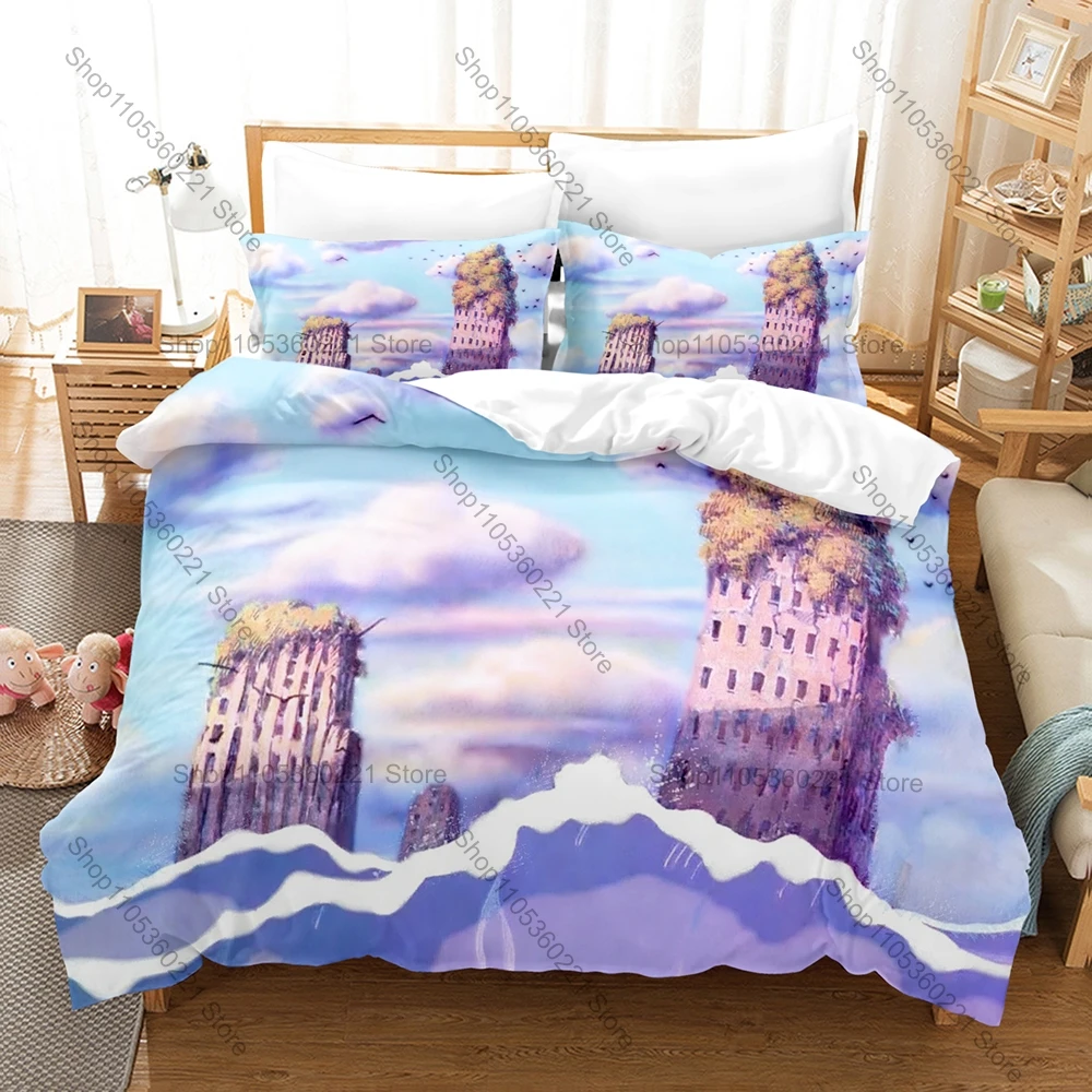 Personality Classic Future Boy Conan Bedding Set New Comfortable Microfiber Bed Set For Anime Fans Bedroom Dorm Decor Two Pillow