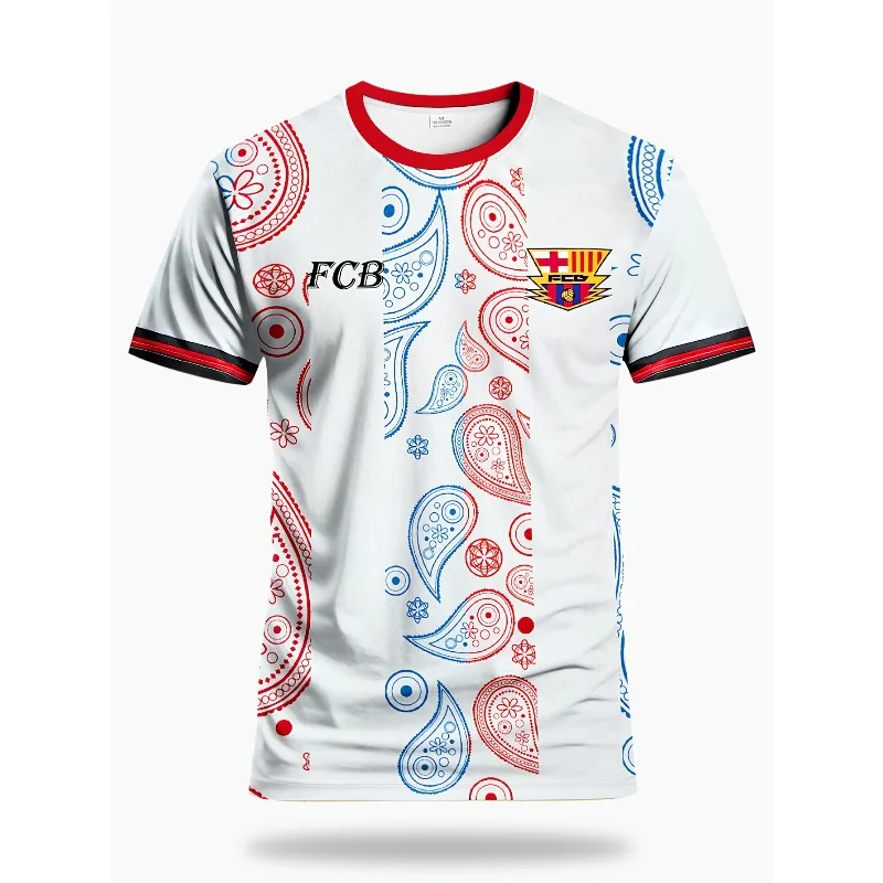 Camiseta de Fútbol para Hombre, Edición Especial de Partido y Entrenamiento de Fútbol Juvenil de España, Nueva, 26, Cuello Redondo, Cómoda, Deportiva