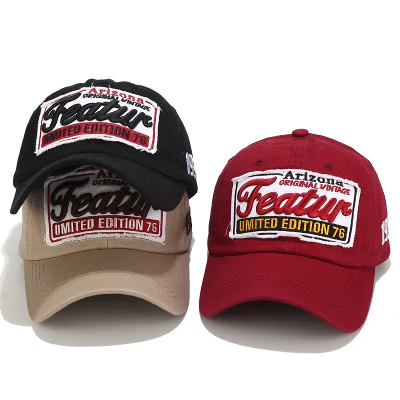 Brief Stickerei Baseball Caps Für Männer Frauen Baumwolle Winter Hut Hip Hop Ausgestattet Caps Frühling Sommer Casual Sport Unisex Visier Hut – Detail 1