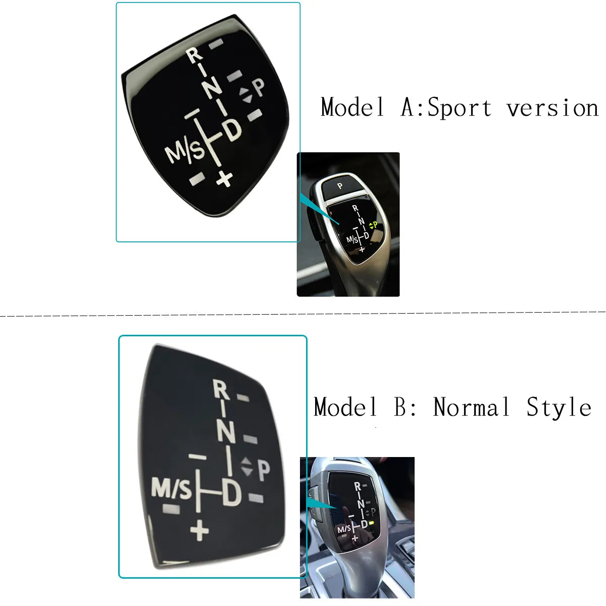 Car Shift Knob Panel Gear Button Trim Cover M Performance Sitcker For BMW  1 2 3 4 5 7 X1 X3 X4 X5 X6 M3 M5 F10 F11 F01 F02 F30