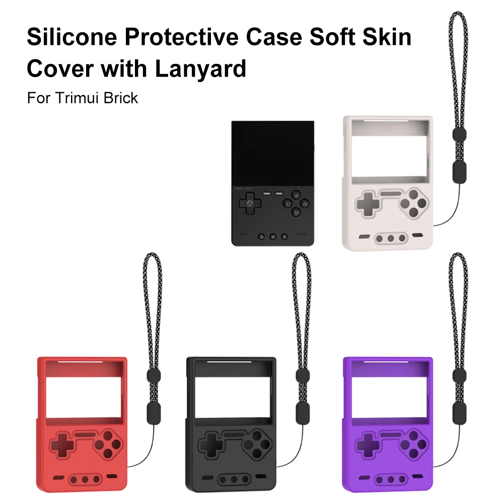 Silicone Protective Cover Shockproof Protector Shell Sleeve Anti-Scratch Protector Cover for Trimui Brick Handheld Game Console