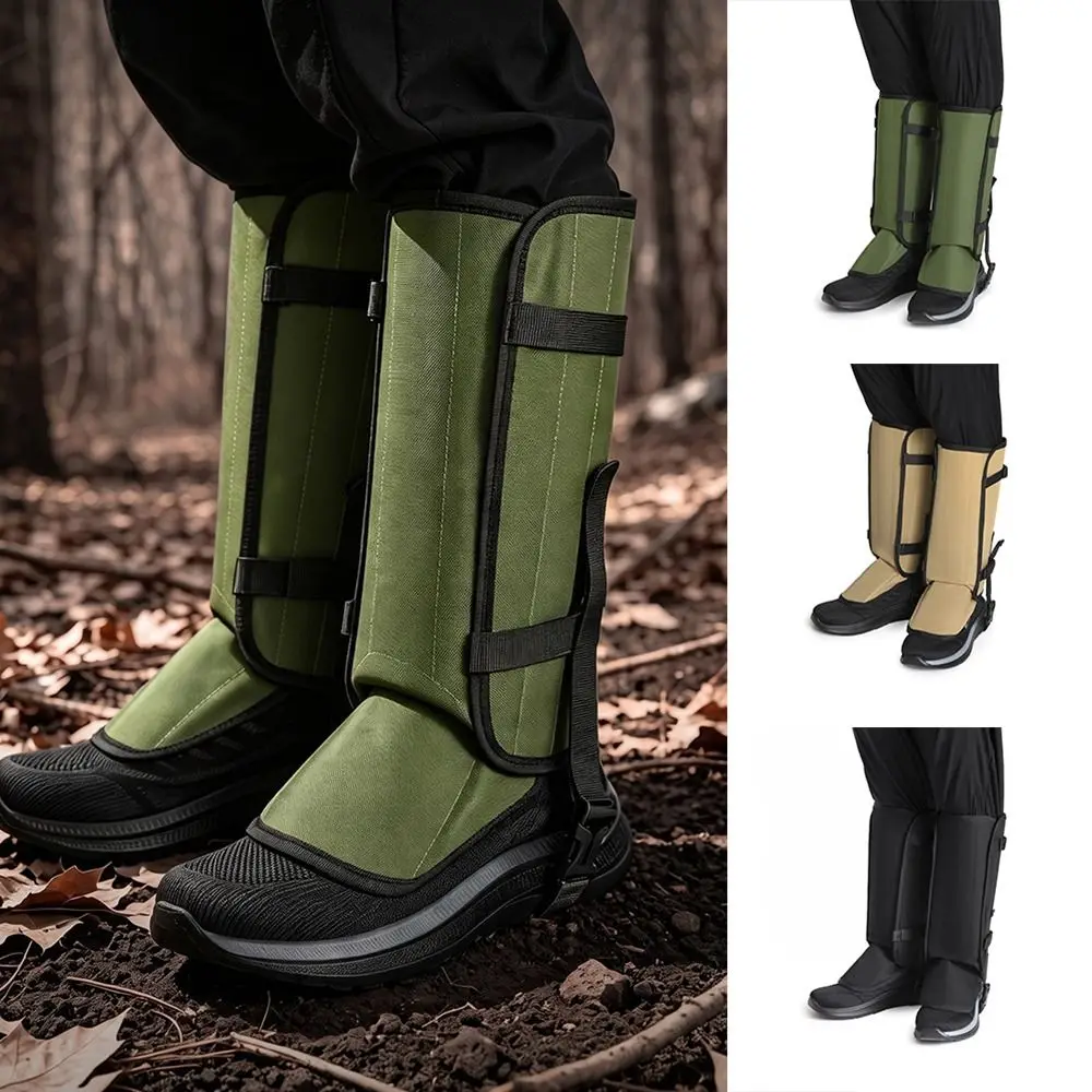 1 Pair Secure Adjustable Strap Snake Gaiters Anti Scratch Waterproof Leg Guards Durable Breathable Waterproof Gaiters For Hikers