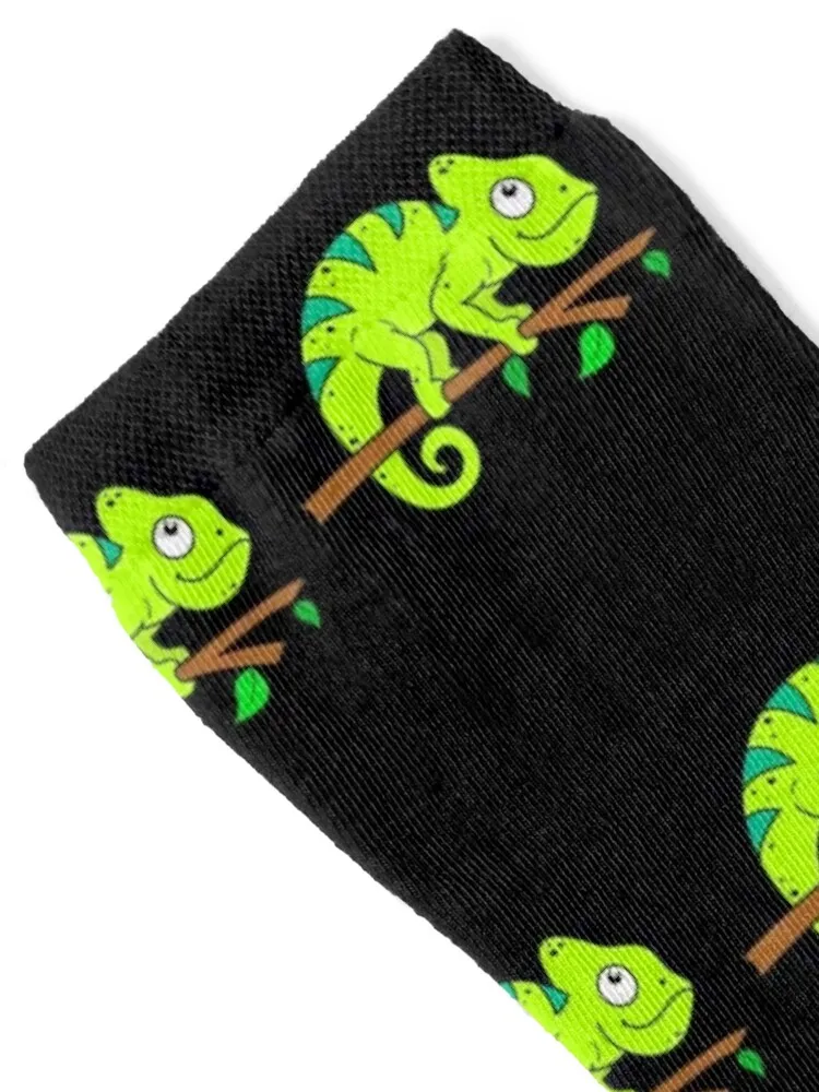 Cute Chameleon for Boys Girls Men Women Socks