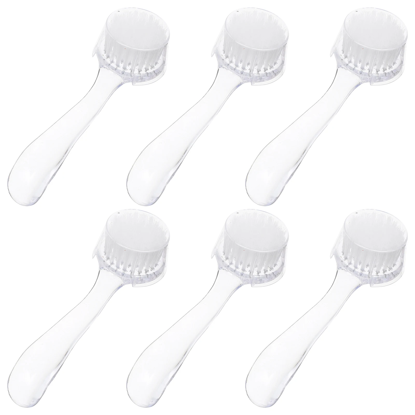 

6pcs Cow Horn Face Wash Brush Nail Dust Brushes Manicure Cleaning Tools Practical Beauty Salon Abs Body Scrub Long Service Life