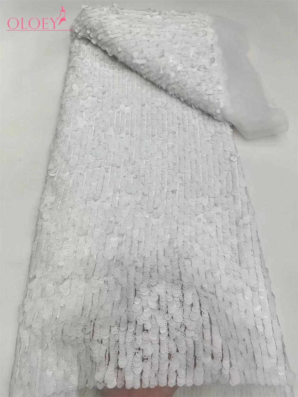 Tela de encaje de lentejuelas completas para vestido de novia, bordado francés, tela nigeriana africana, alta calidad, moda