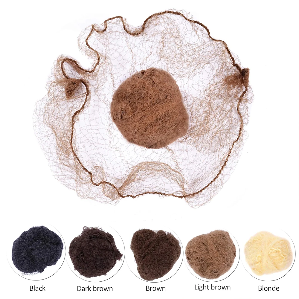 10/100Pcs Nylon Hair Net Star Dance Recital Buns / Hair Extension Weaving Cap Hairnets image 2