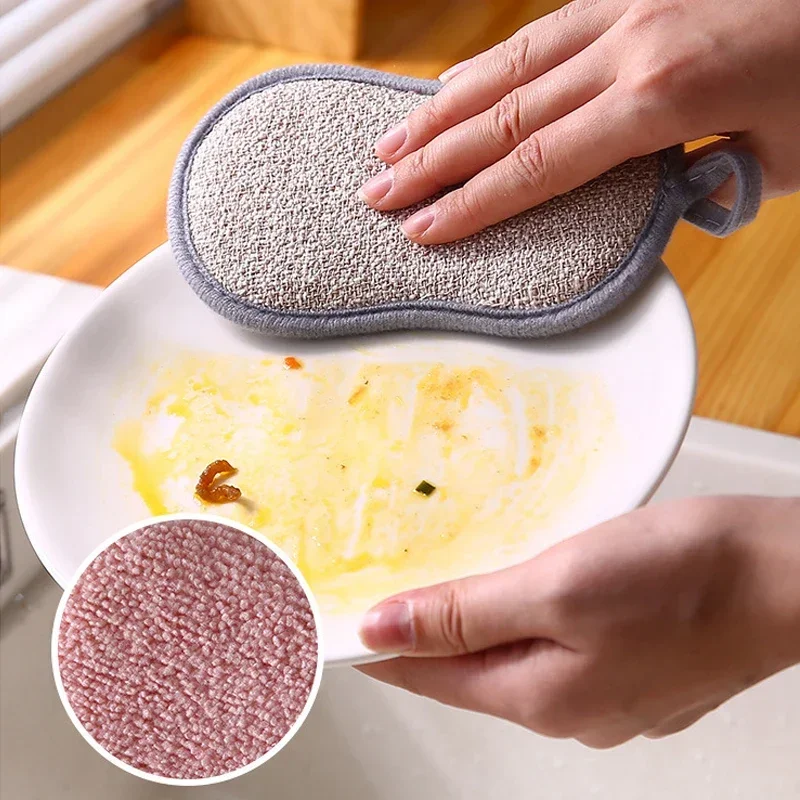 Double Sided Kitchen Cleaning Sponge Kitchen Cleaning Sponge Scrubber Sponges for Dishwashing Bathroom Clean Accessorie