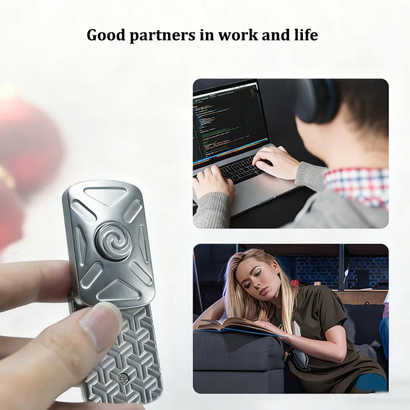 رواية EDC تململ لعبة 2 في 1 المعادن الإبداعية موقف لانهائي تململ المنزلق الإجهاد الإغاثة اليد سبينر أدهد أدوات #4