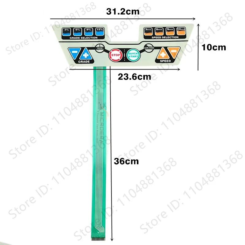 FOR Xiujian STEX-X6 8020T 8016 8023 Treadmill Button Panel Membrane Switch