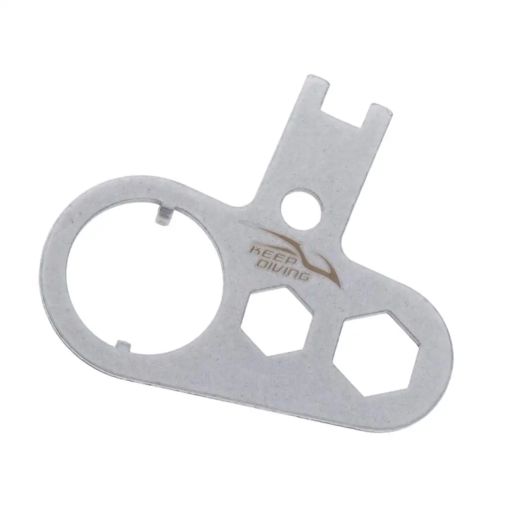Pocket Size K Type Valve Removal Tool for Scuba Diving BCD Accessory Stainless Steel Repair and Service Kit