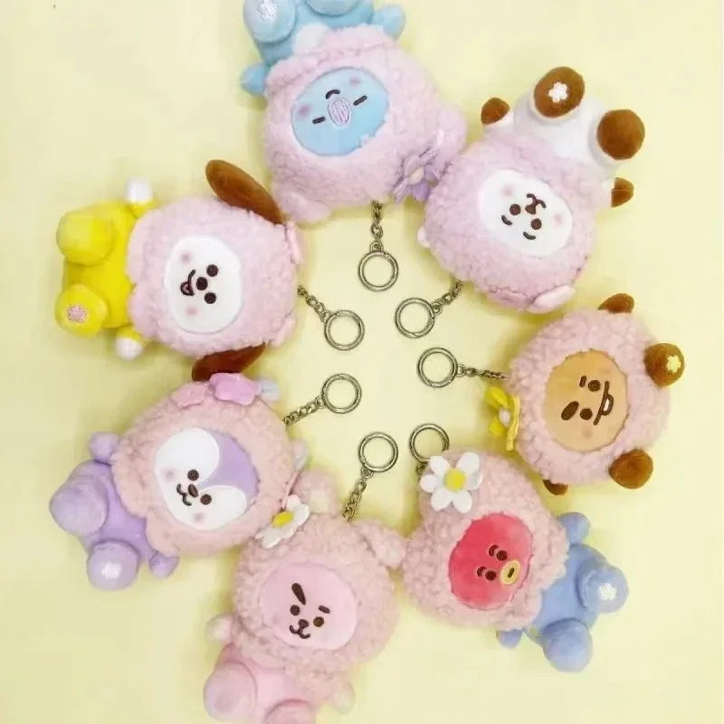 Anime Sakura Hood Series COOKY CHIMMY Cartoon Doll Keychain Pendant Kawaii Girls Holiday Gift