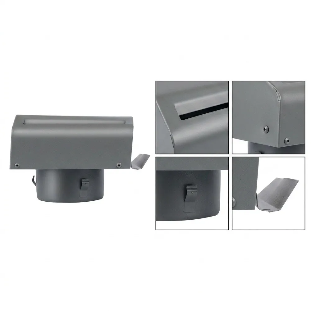 20cm Stainless Steel Vent Cover with Deflector for Exhaust Ducts in Residential Kitchen Bathroom and Patio Areas