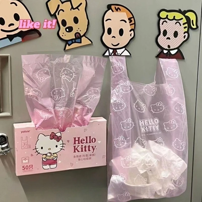 

Каваи ​ ​ Мешки для мусора ​ ​ Одноразовые мешки для мусора Kawaii Hellokitty с принтом, милый розовый комбинированный пакет для мусора и хранения для транспортных средств и рабочего пространства ​