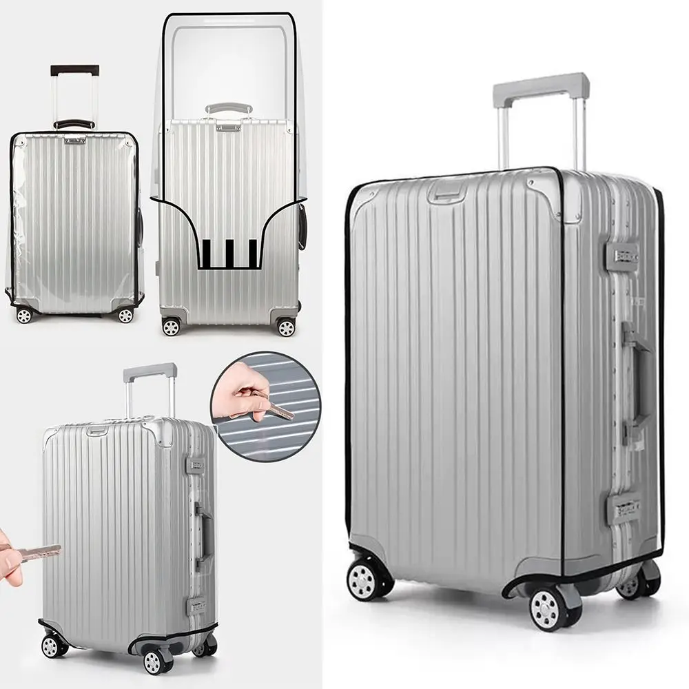 Clear PVC Luggage Cover,PVC Luggage Protector Suitcase Cover, Transparent Material Keep Luggage Clean And Damage Free In Transit