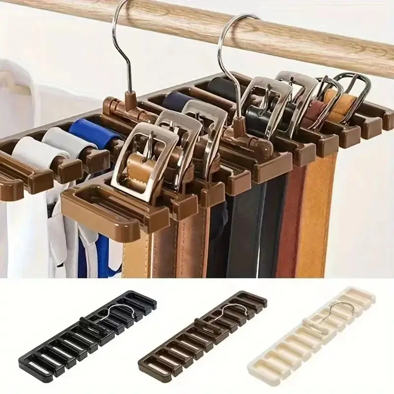 Home Closet Storage Holder Accessories Tie Belt Hanger Wardrobe Belt Rotating Organizer Rack Multifuctional Scarf Hanger