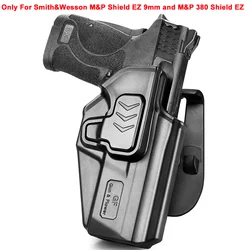 Only For Smith&Wesson M&P Shield EZ / 380EZ,Not Fit Shield,OWB Holster,Level II Retention with Index Finger Release,Right Hand