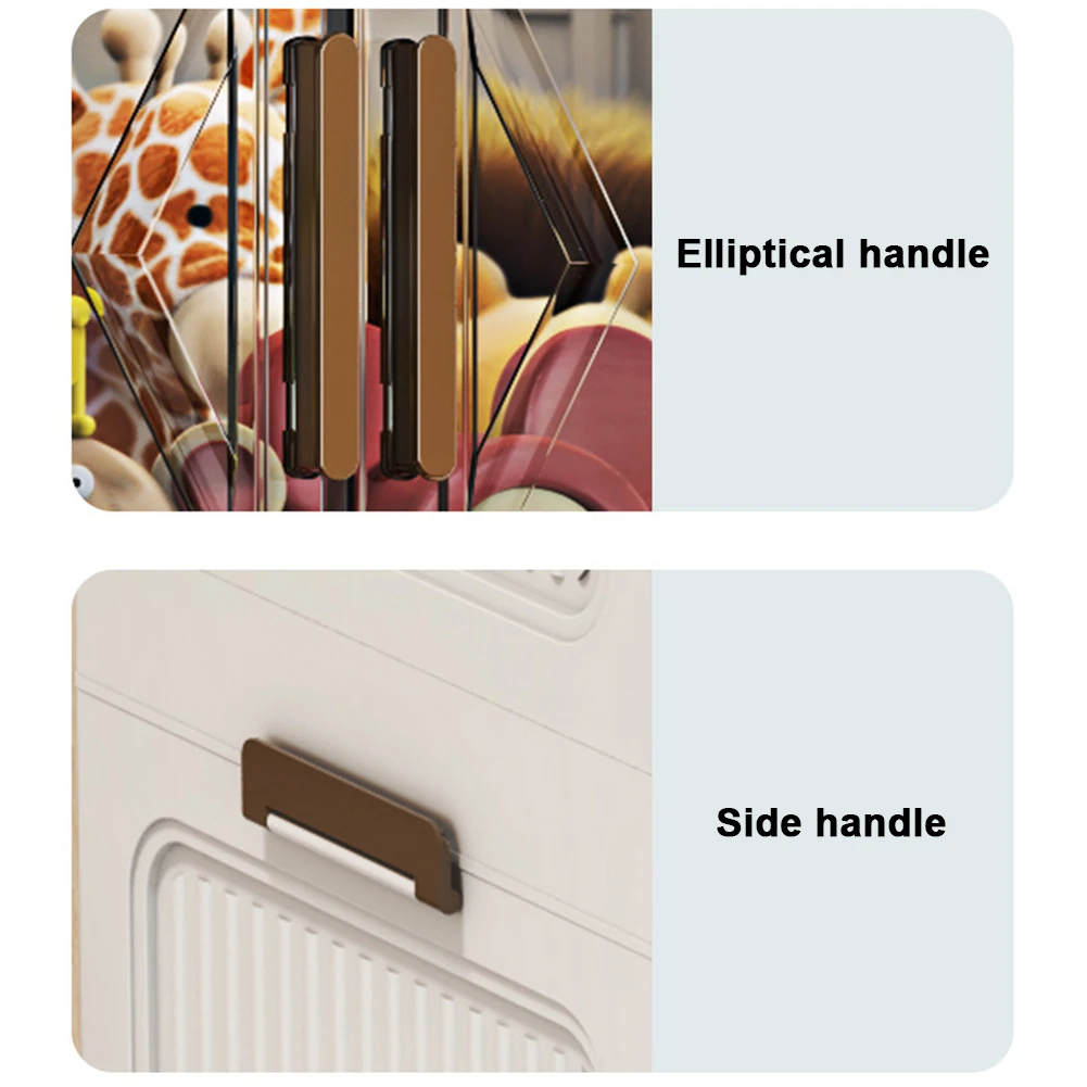 

4 Tier Stackable Storage Bins with Lids with Doors & Wheels Plastic Storage Box Stackable Closet Organizers for Home Office Dorm