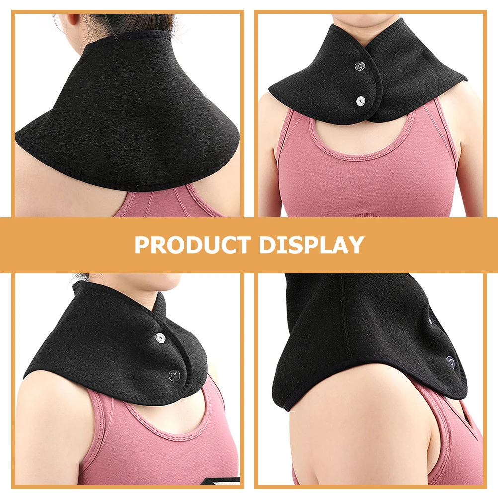 

Double Layer Warm Neck Cloak Hooded Scarf Women Winter Thickened Fleece Collar Wrap Black Grey Protection Travel Skiing Outdoor