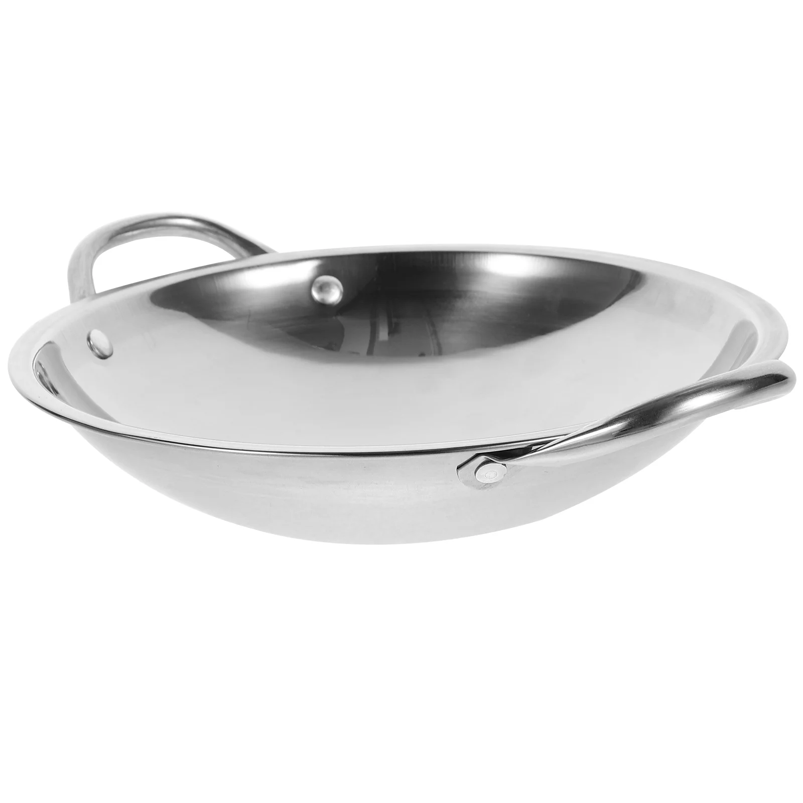 

Stainless Steel Wok Small Pots For Cooking Pan With Handle Stock Household Kitchenware Metal Pans Dish