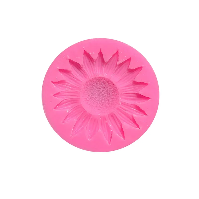 New Sunflower silicone sugar turning mold cake chocolate decoration manual soap aromatherapy gypsum mold