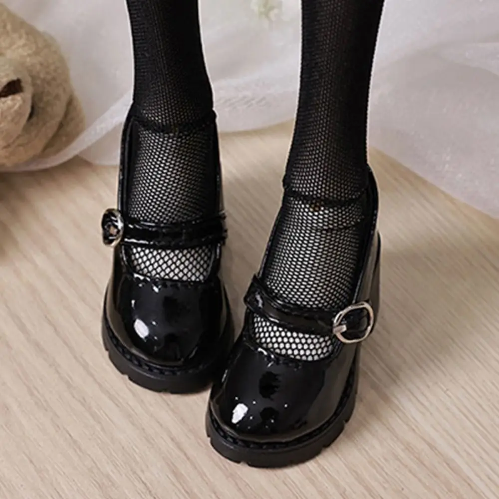 Mini Doll Shoes Academic Style Replacement Outfit PU Leather Shoes Changing Dressing Game Photo Props High heel For 4/1 BJD