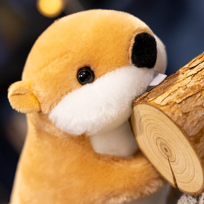 محاكاة 20 سنتيمتر Marmot جرذ الأرض سمور الاصطناعي ألعاب من نسيج مخملي ديكور مضحك الحيوانات اللعب عيد ميلاد هالوين هدايا للبنين بنات