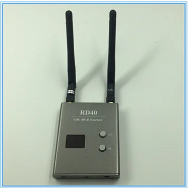 Drone RD40 5.8G 40-channel image transmission receiver DC7-24V dual antenna 2-channel video output