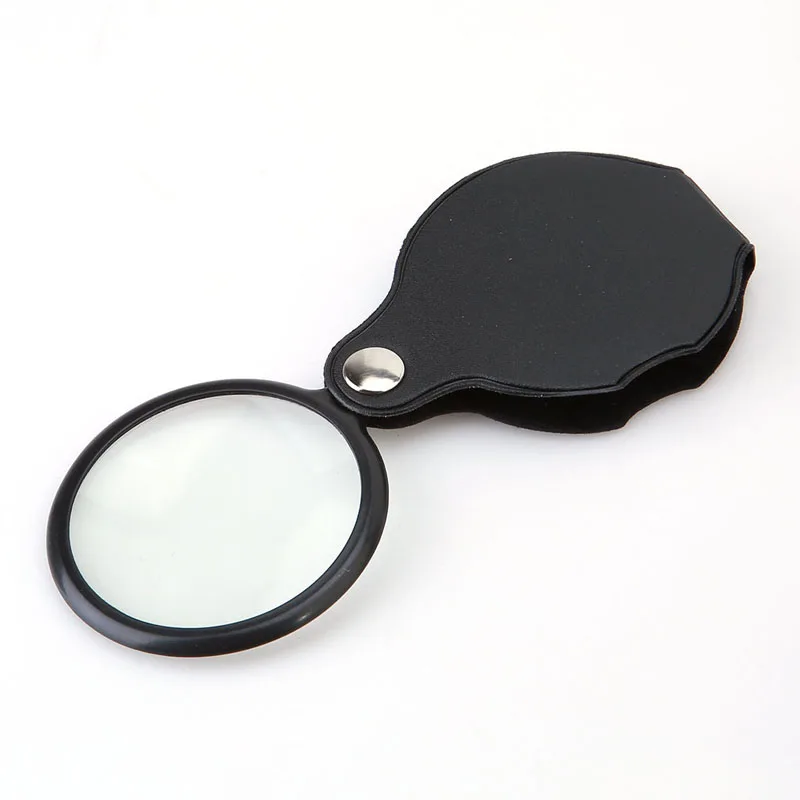 Portable Magnifying Glass Folding Jewelry Magnifying Glass Cute Practical Multifunctional Learning Magnifying Glass