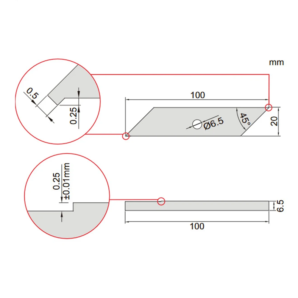Two Piece Stainless Steel Welding Gauge Set With Calibration Block For Accurate Undercut Depth Measurement Metric And Standard T