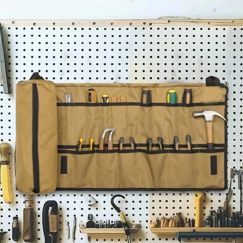 Portable Tool Organizer Bag with Multi Pockets and Handle for Home Repairs Outdoor Adventures and Car Emergency Kits M4YD