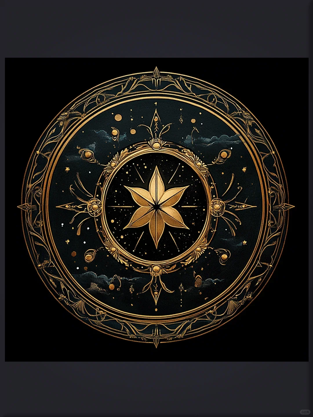 Tarot tablecloth High-end velvet Tarot divination tablecloth Gold-rimmed pentagram altar cloth Witches decorate