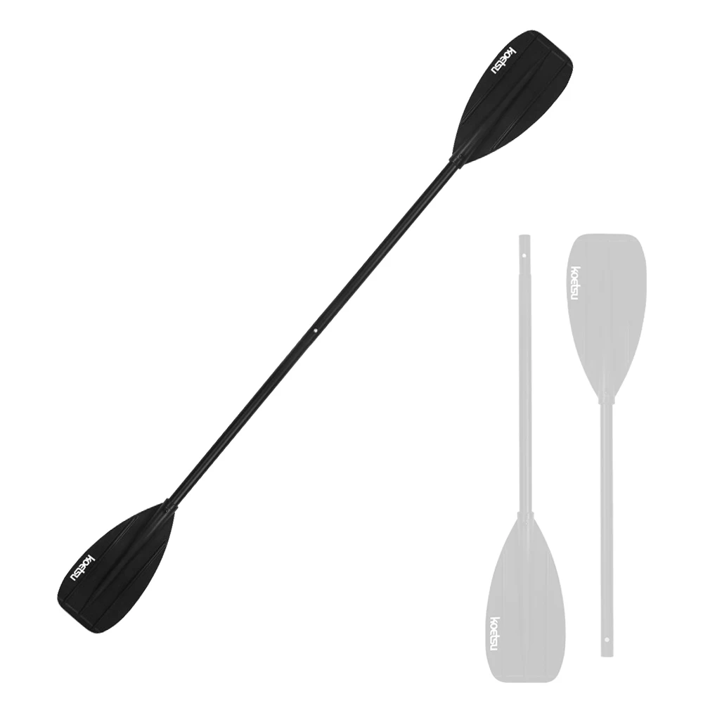 Barco de aleación de aluminio para niños, remo de mano grueso, remos de goma desmontables para Rafting, Kayak, barco de pesca