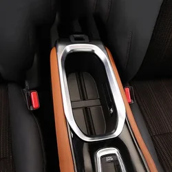 For Honda Vezel HRV HR-V 2015 - 2020 Decoration Accessories ABS Chrome Car Center Console Water Cup Cover Sticker