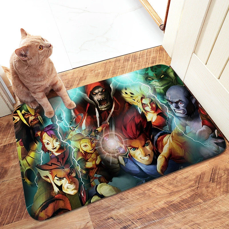 

Bathroom Rug Z-Thundercats Aesthetic Washable Non-slip Kitchen Mats Sleeping Room Entrance Carpet for Bedroom Hallway Home