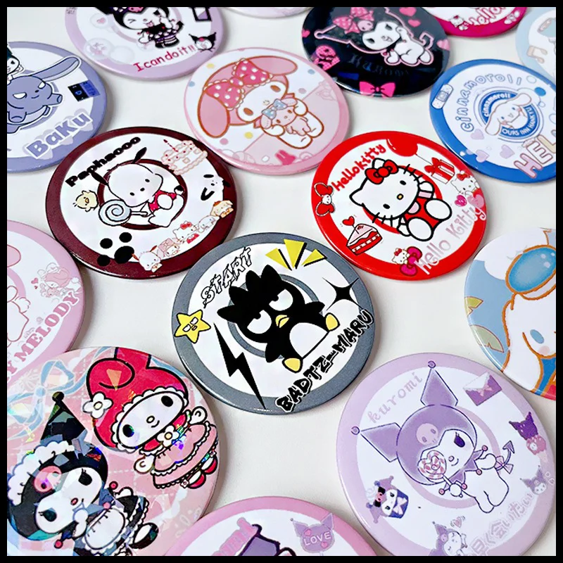 

Sanrio Character Pin Hello Kitty Kuromi My Melody Cinnamoroll Metal Brooch Backpack Accessory Ornament Toy Children's Party Gift