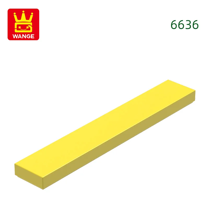Wange 121 stks/partij 6636 1x6 Tegel Bouwsteen Moc Klassieke Accessoires Compatibel met Baksteen Kinderen Speelgoed geschenkdoos
