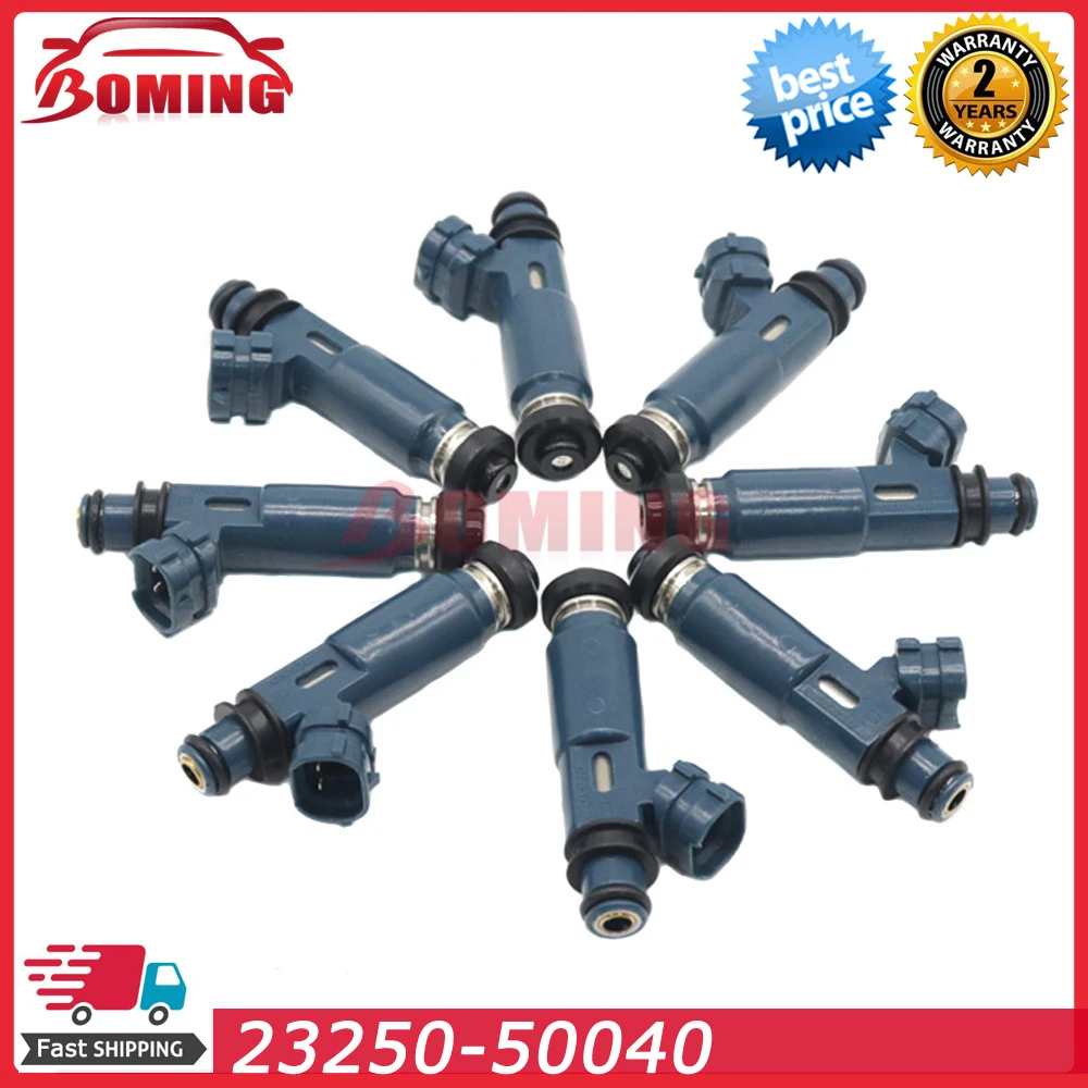 

8PCS New Fuel Injectors 23250-50040 For Lexus GX470 LX470 For Toyota Land Cruiser 4Runner Sequoia Tundra 2000-2004 23250-46080