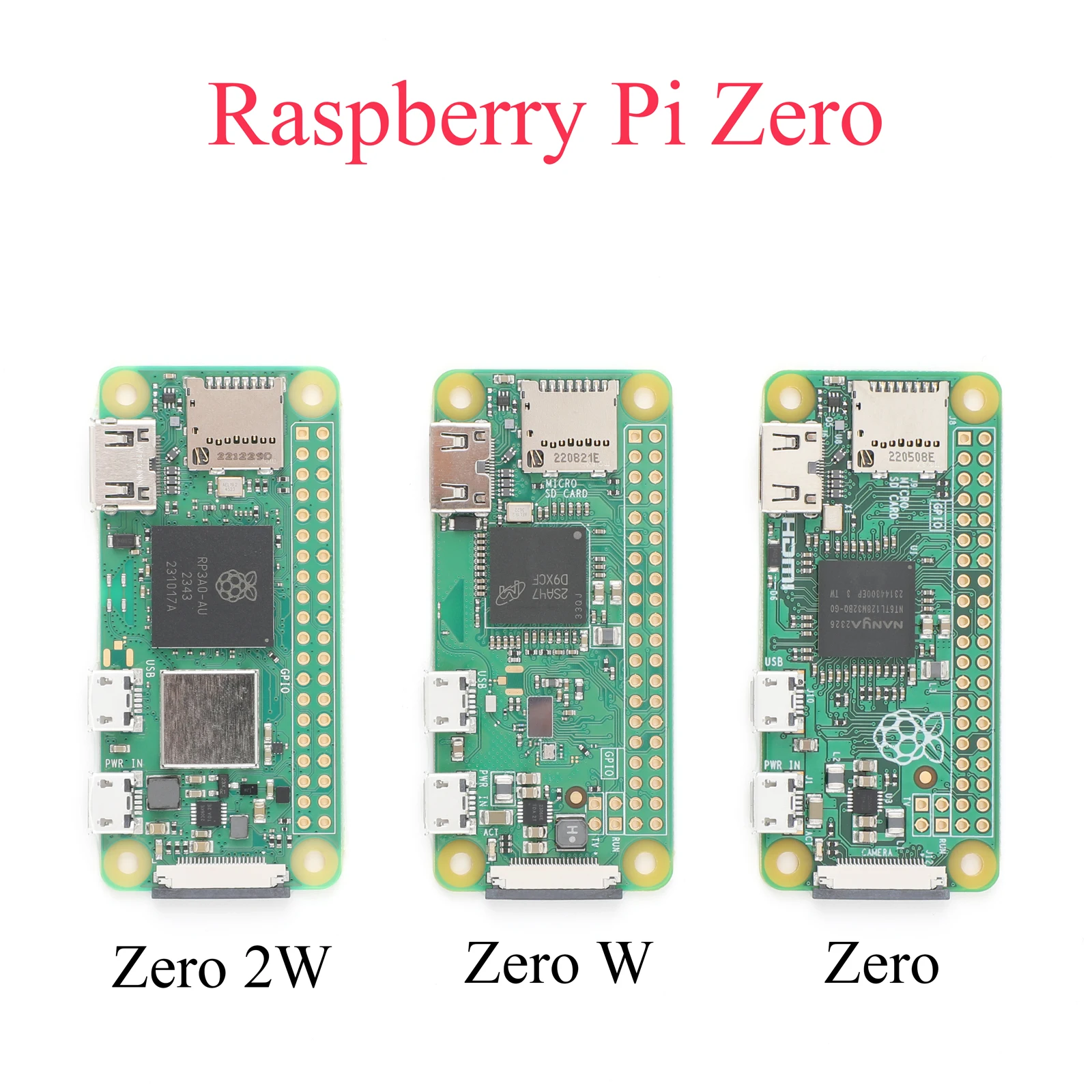 Raspberry Pi Zero/W/2W Original, CPU Arm Cortex-A53 de 64 bits a 2.4GHz, Bluetooth 4.2, Mini HDMI, Micro Placa Base, Microcontrolador