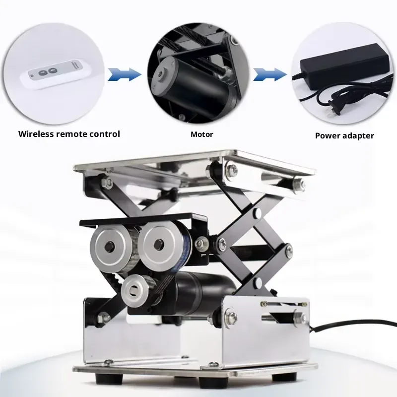 Small Electric Stainless Steel Lifting Platform for Laboratory Use 150x150mm/200x200mm Intelligent Micro Platform