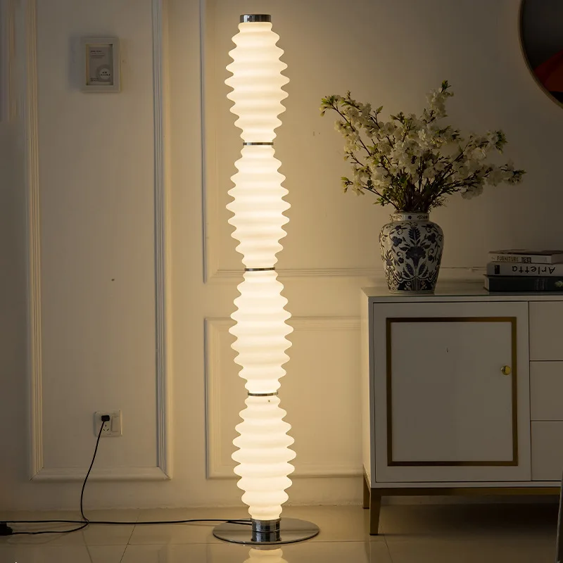 Italian glass floor lamp living room sofa atmosphere homestay study light luxury vertical lamp