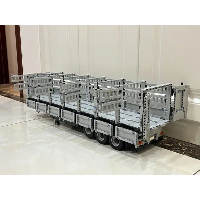 MOC-231698 شاحنة بضائع سياج النقل اللبنات نموذج 1490 PartsMOC الإبداعية بنين أطفال عيد ميلاد اللبنات لعبة الهدايا