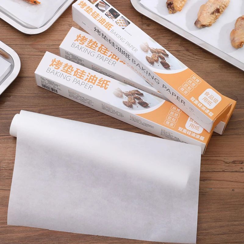 1Pcs 5M Non Sticking Baking Cooking Paper Greaseproof Oven Food Grade Processing Rectangular Sheet for Outdoor BBQ Baking Tools