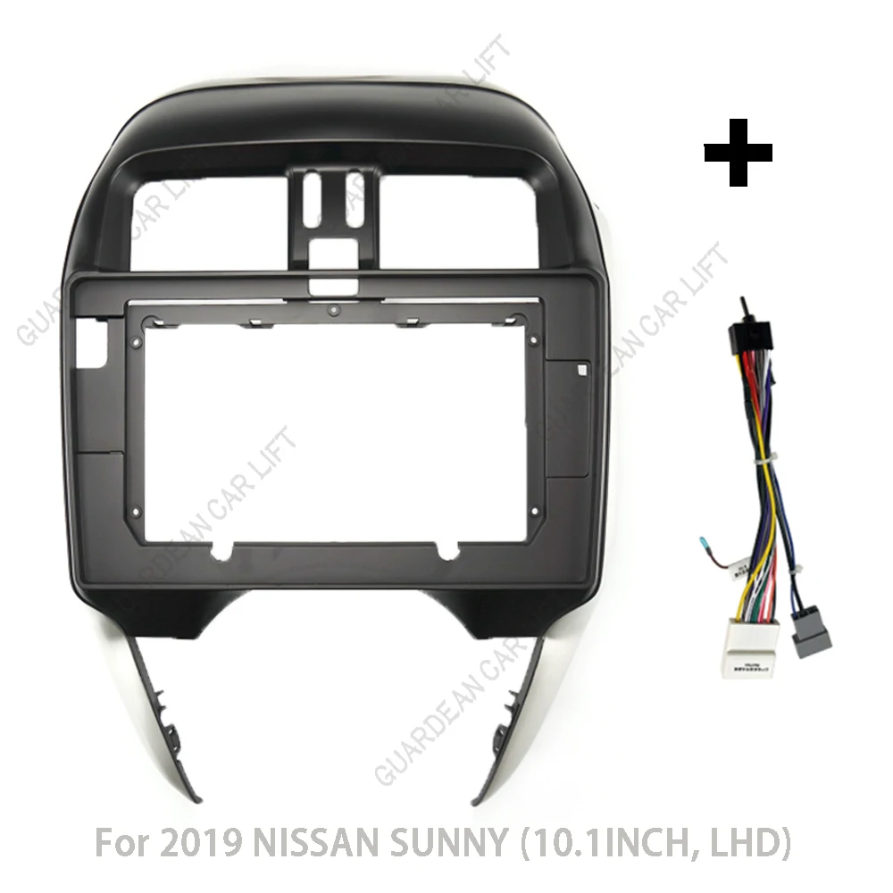 Untuk 2019 NISSAN SUNNY (10.1 inci, LHD) Radio mobil Fascias Android GPS MP5 pemutar Stereo 2 Din Unit kepala Panel Dash bingkai instalati