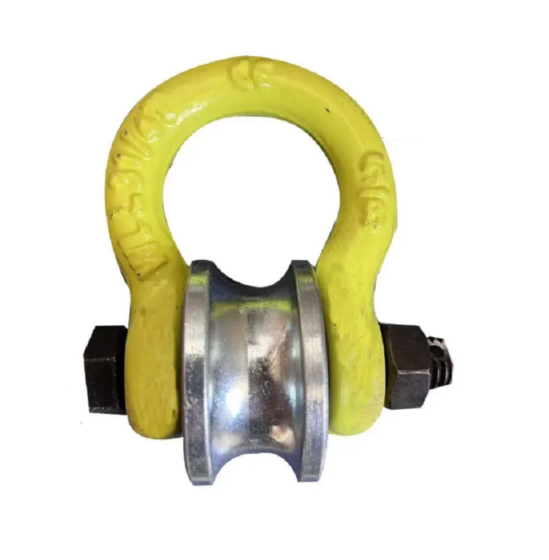 0.2T-4.75T Marine lifting pulley wheel shackling 304 stainless steel pulley shackle type snatch block roller wire rope ring