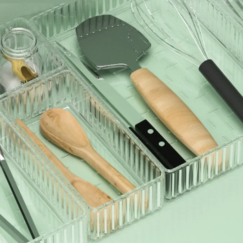 Transparente Schublade zur Aufbewahrung von Schmuck und Accessoires, Plastik-Organizer für Haushaltsgegenstände und Kosmetik – Detail 5
